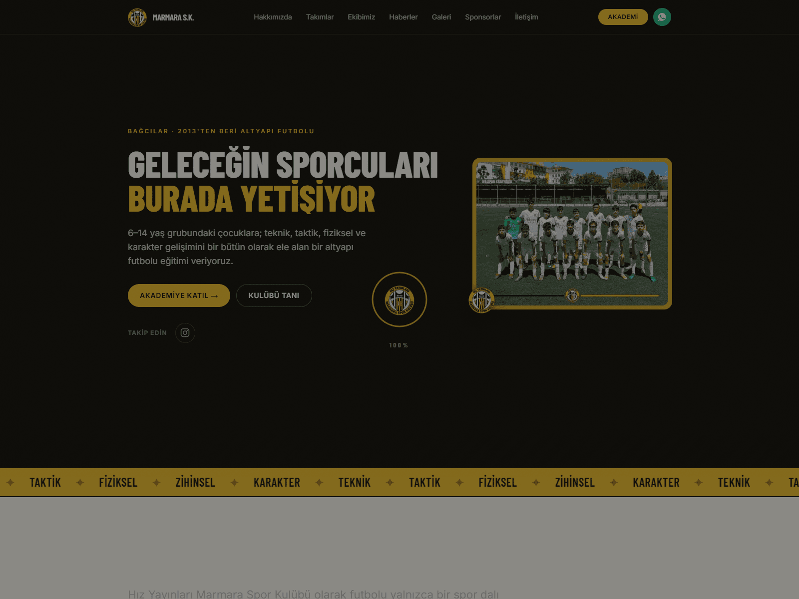 Marmara SK site ekran görüntüsü